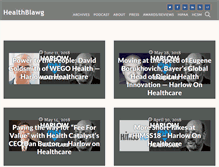 Tablet Screenshot of healthblawg.com